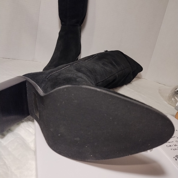 Seychelles (nwot)Gifted Black Suede Over The Knee Women's Boots - Picture 5 of 8